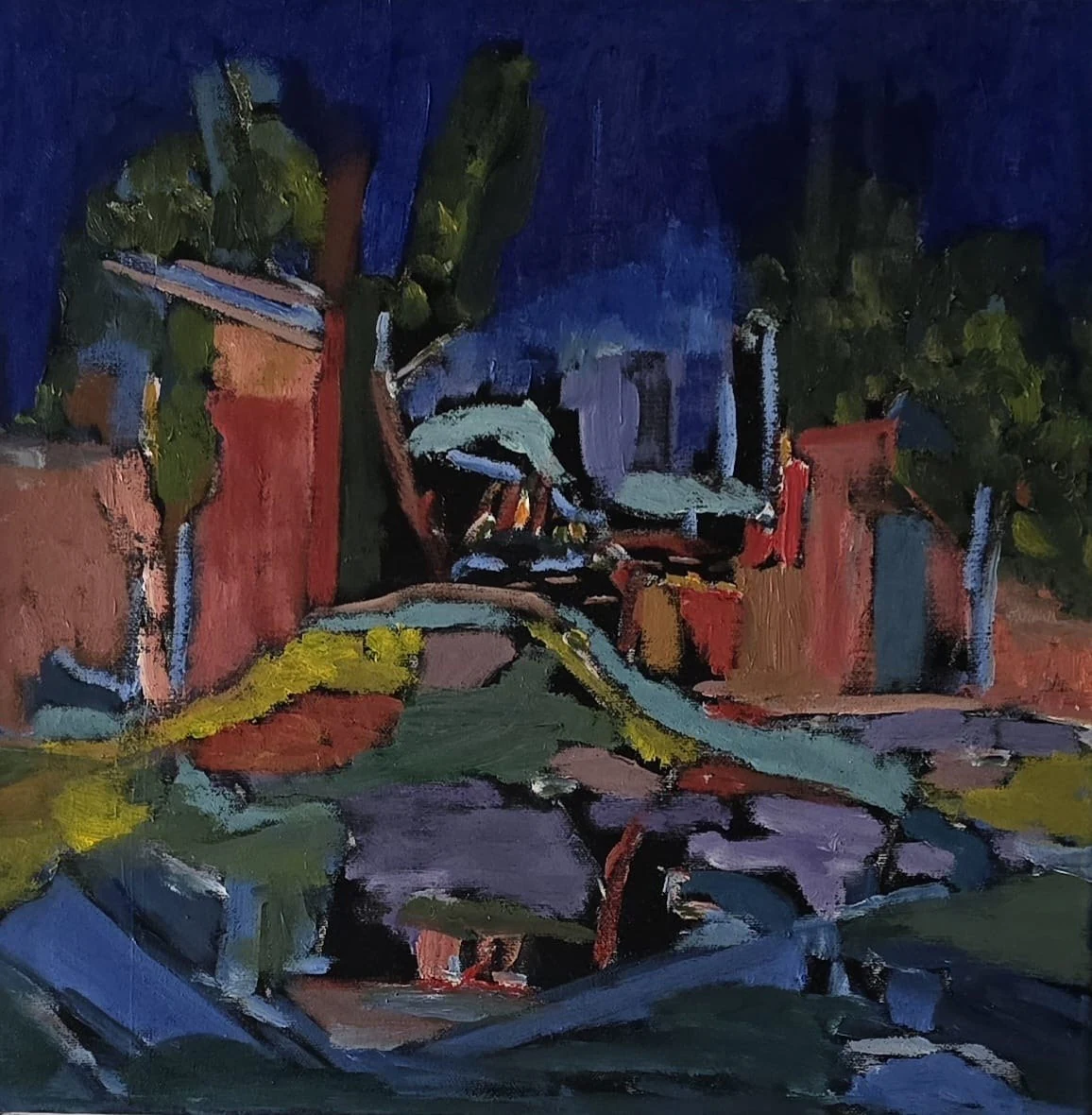 Houses Beneath the Blue
